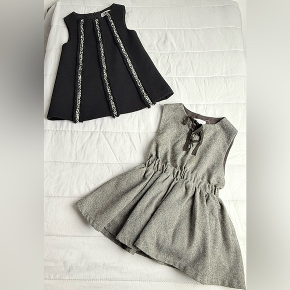The Jany & Ballot  Elegant Black and Gray Kids Dresses - Picture 1 of 8